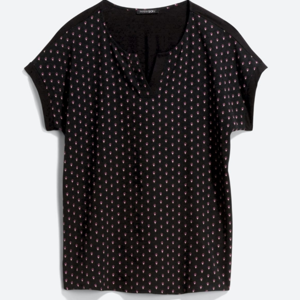 Reece Mixed Material Top